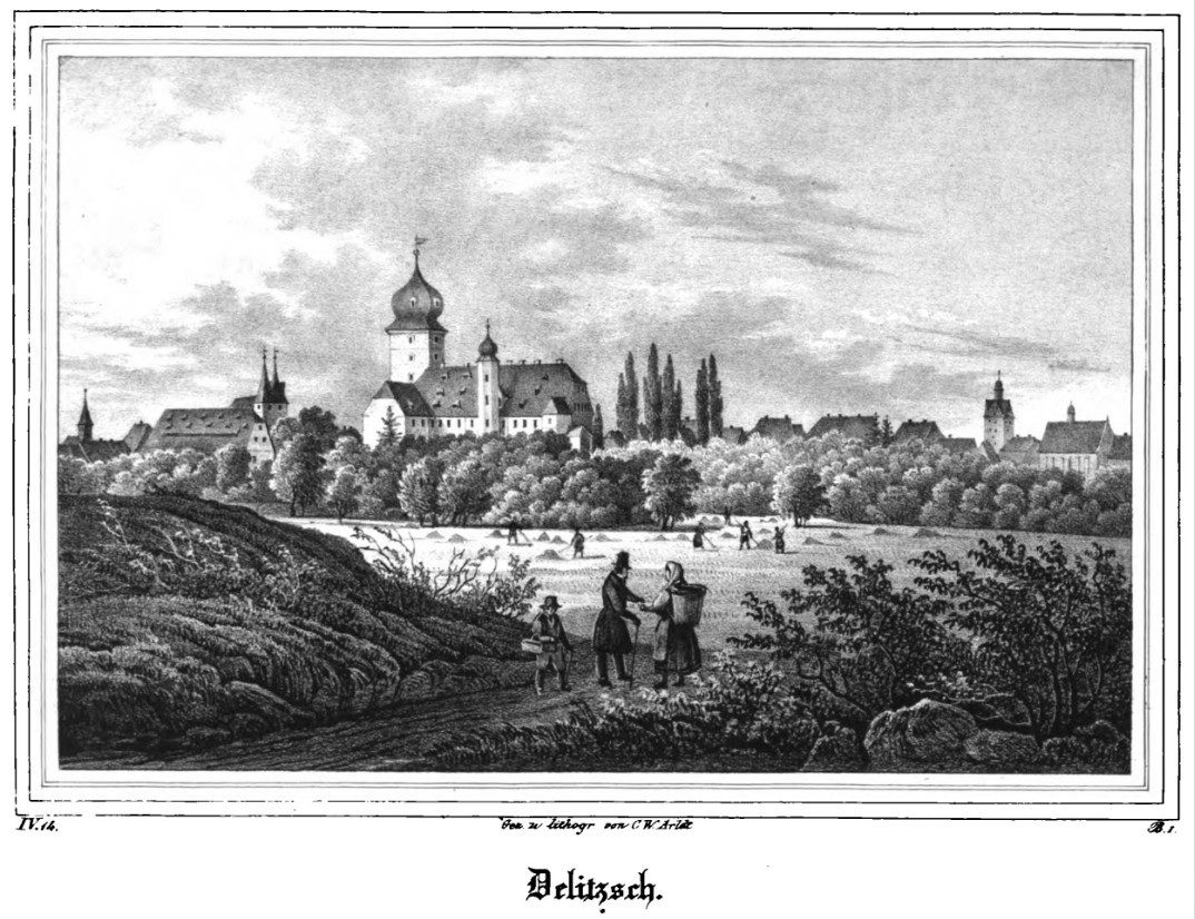 Delitzsch - Ansicht um 1839 Delitzsch - Ansicht um 1839
