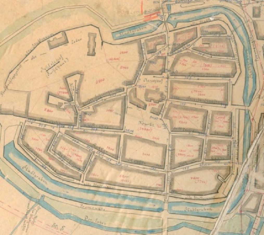 Lageplan Altstadt Delitzsch um 1900 Lageplan Altstadt Delitzsch um 1900